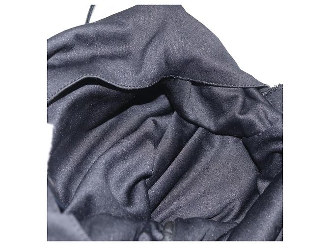 FENDI Schultertasche Nylon Schwarz Silber Authentisch ep14422 - Ansicht 18