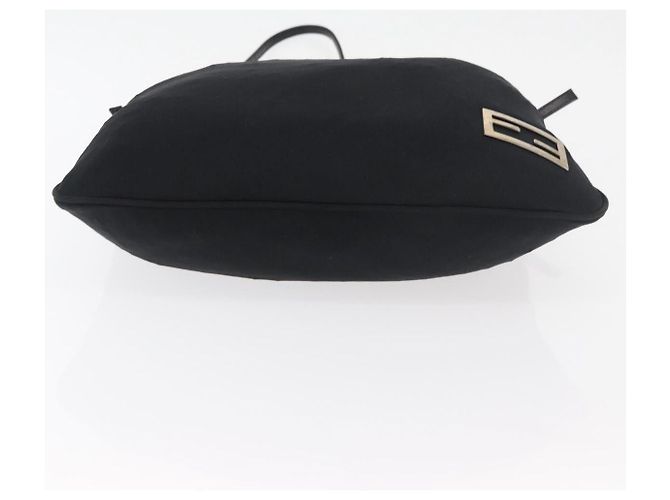 FENDI Schultertasche Nylon Schwarz Silber Authentisch ep14422 - Ansicht 5