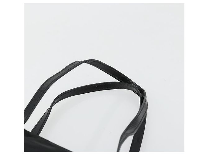 PRADA Borsa a mano in nylon nero argento Auth bs34484 - vista 8