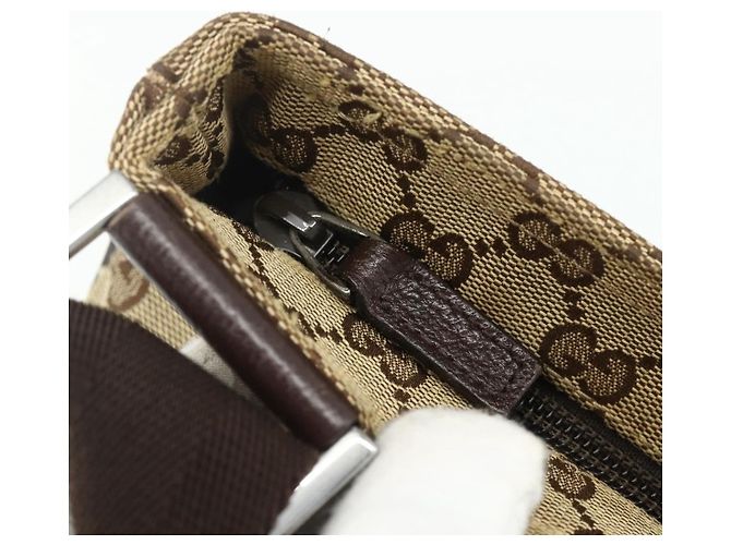 Sac à bandoulière GG Canvas GUCCI Beige Marron 256100 Auth ep14187 - vue 10