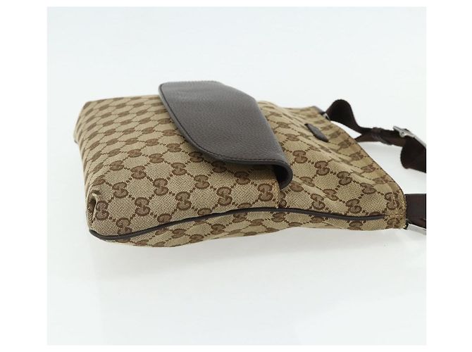 Sac à bandoulière GG Canvas GUCCI Beige Marron 256100 Auth ep14187 - vue 4
