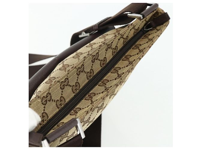 Sac à bandoulière GG Canvas GUCCI Beige Marron 256100 Auth ep14187 - vue 6