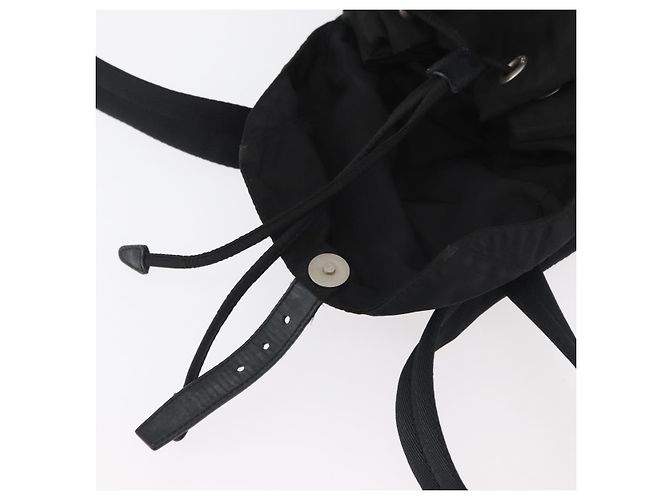 PRADA Backpack Nylon Black Silver Auth 175963 Silvery - view 10