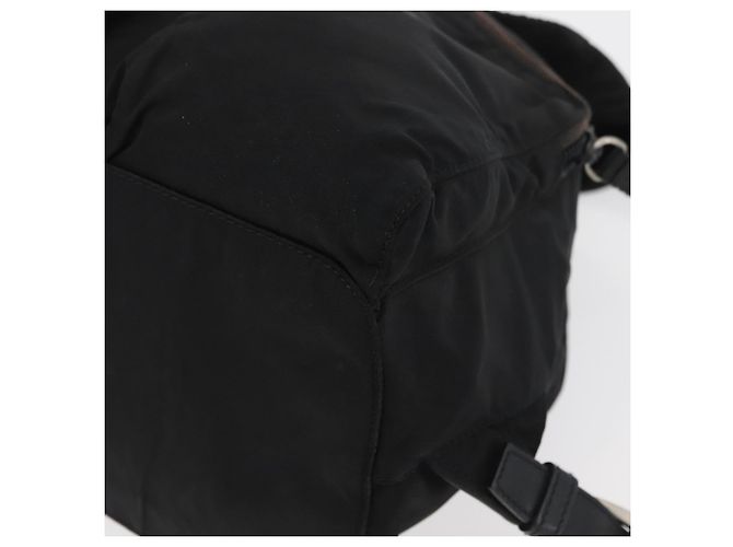 PRADA Backpack Nylon Black Silver Auth 175963 Silvery - view 18