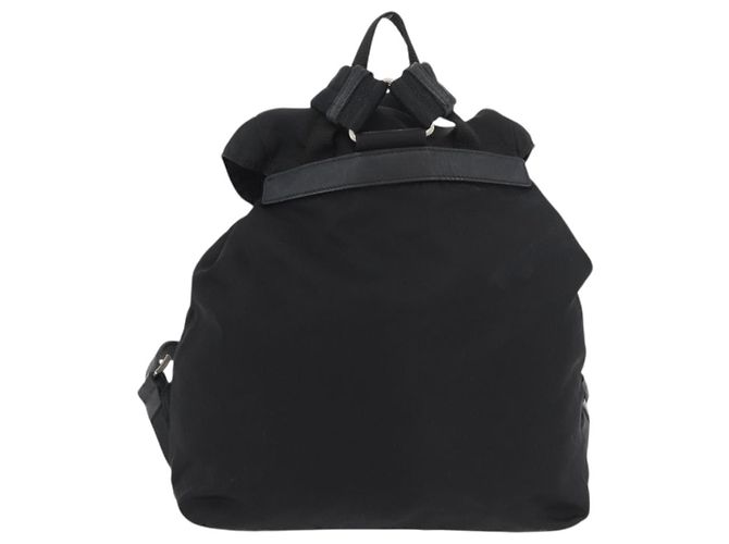 PRADA Backpack Nylon Black Silver Auth 175963 Silvery - view 2