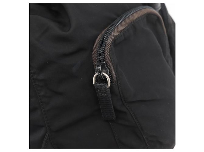PRADA Backpack Nylon Black Silver Auth 175963 Silvery - view 23