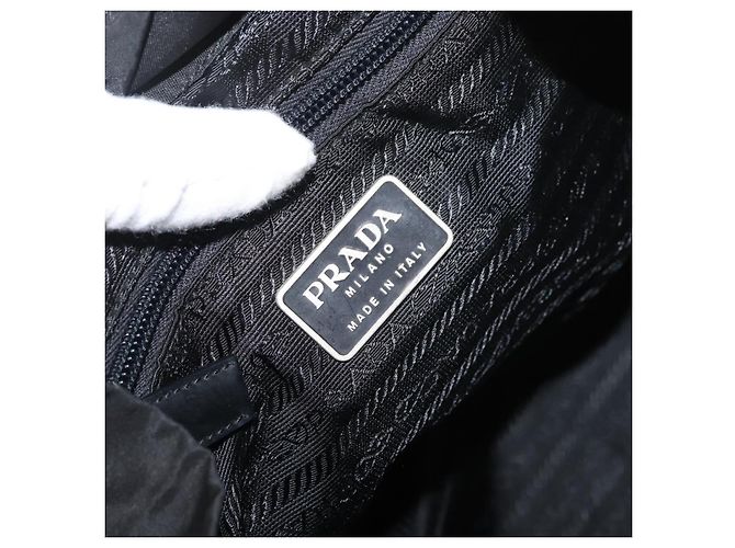 PRADA Backpack Nylon Black Silver Auth 175963 Silvery - view 25