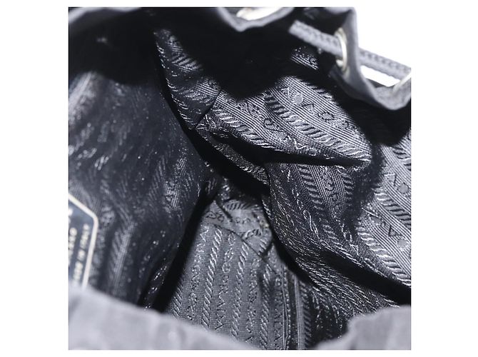 PRADA Backpack Nylon Black Silver Auth 175963 Silvery - view 26