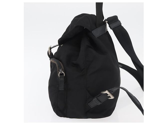 PRADA Backpack Nylon Black Silver Auth 175963 Silvery - view 3