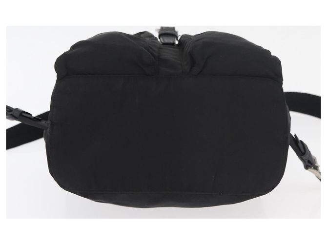 PRADA Backpack Nylon Black Silver Auth 175963 Silvery - view 5