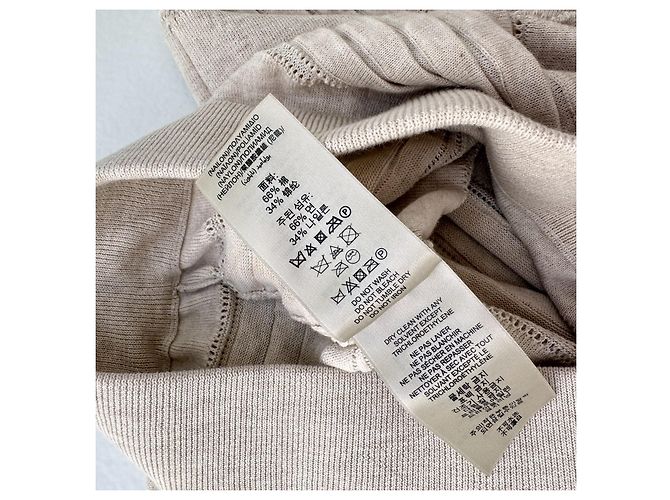 Falda de punto Burberry London beige - vista 6