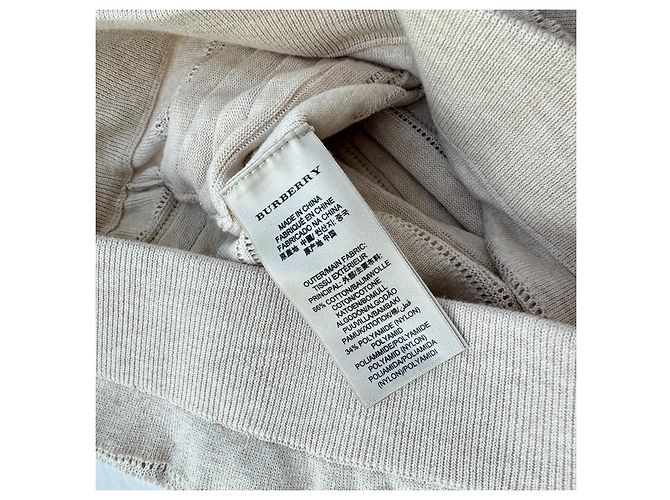 Falda de punto Burberry London beige - vista 7