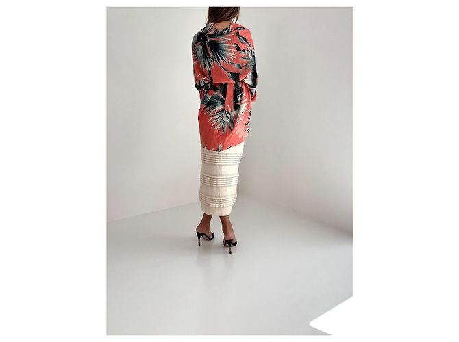 Falda de punto Burberry London beige - vista 8