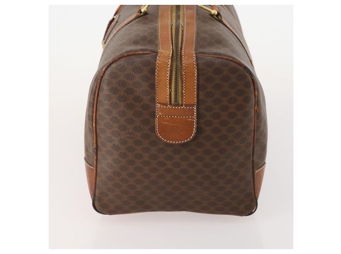 Céline Borsa Boston in tela Macadam CELINE in pelle PVC marrone e oro Auth ti3843 D'oro - vista 3