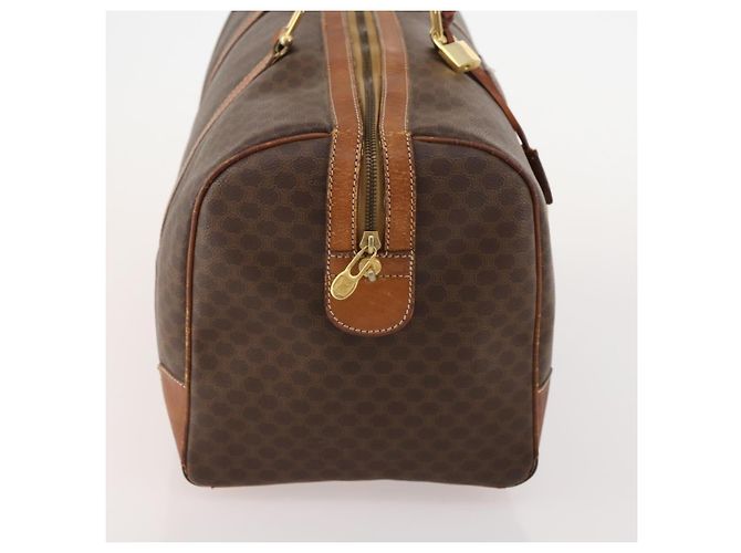 Céline Borsa Boston in tela Macadam CELINE in pelle PVC marrone e oro Auth ti3843 D'oro - vista 4