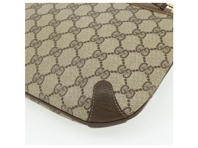 Borsa Sherry Line GG Supreme Web di GUCCI in PVC Beige Rosso 904 02 026 Auth 176680 - vista 16