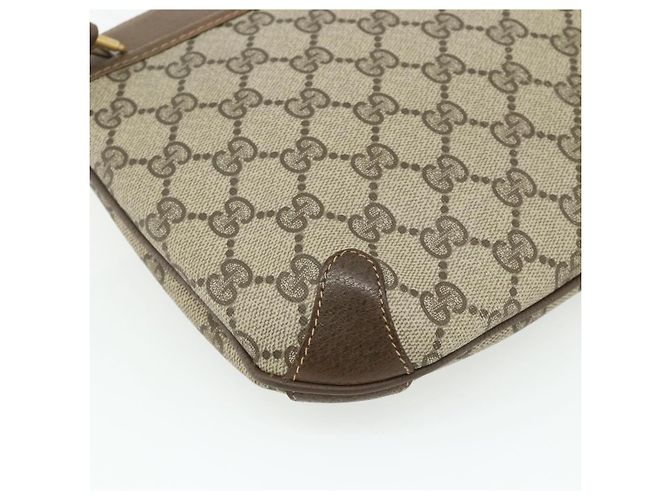 Borsa Sherry Line GG Supreme Web di GUCCI in PVC Beige Rosso 904 02 026 Auth 176680 - vista 17