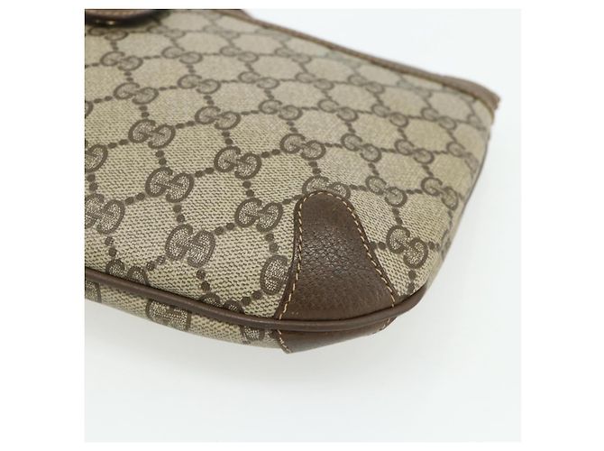 Borsa Sherry Line GG Supreme Web di GUCCI in PVC Beige Rosso 904 02 026 Auth 176680 - vista 8
