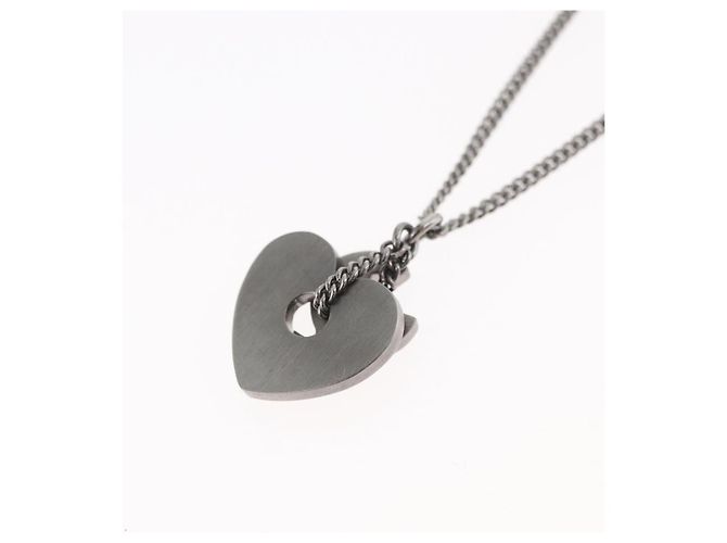 Collana in metallo CHANEL COCO Mark nera CC Auth 176078A Nero - Ansicht 10