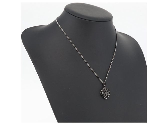 Collana in metallo CHANEL COCO Mark nera CC Auth 176078A Nero - Ansicht 16
