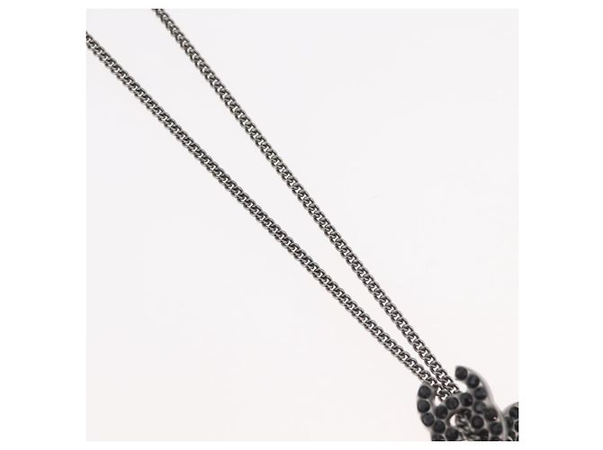 Collana in metallo CHANEL COCO Mark nera CC Auth 176078A Nero - Ansicht 5
