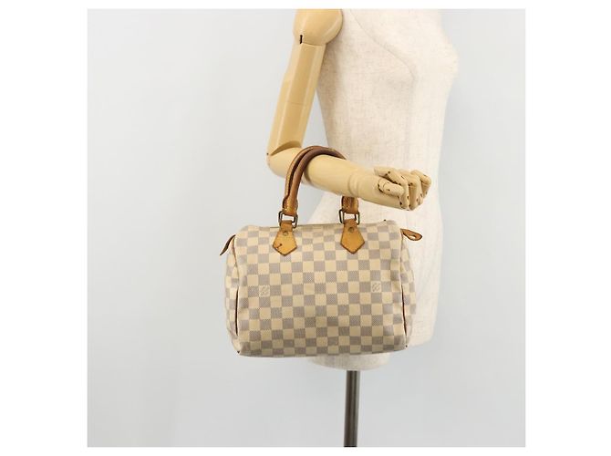 LOUIS VUITTON Borsa a Mano Speedy 25 Damier Azur N41534 LV Auth bs34499 - vista 22