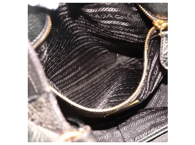 Borsa a Spalla in Pelle PRADA Oro Auth 175839A D'oro - vista 23
