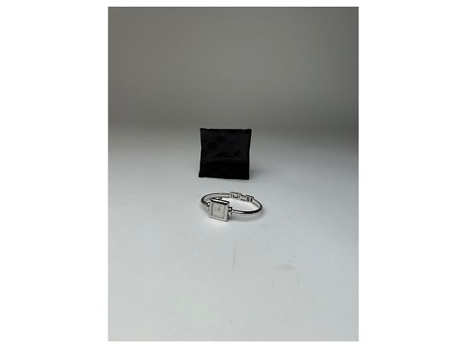 Orologio Bangle Vintage Gucci 1900L in Acciaio Inossidabile Argento - vista 5
