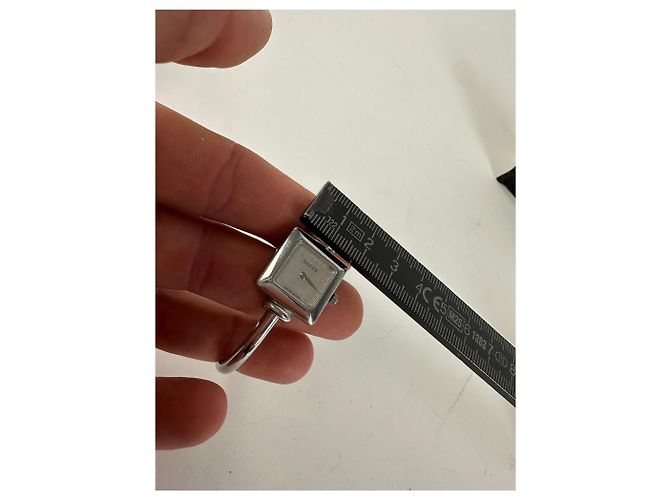 Orologio Bangle Vintage Gucci 1900L in Acciaio Inossidabile Argento - vista 6
