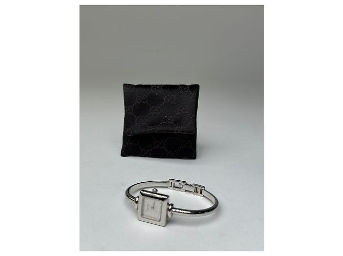 Orologio Bangle Vintage Gucci 1900L in Acciaio Inossidabile Argento - vista 9