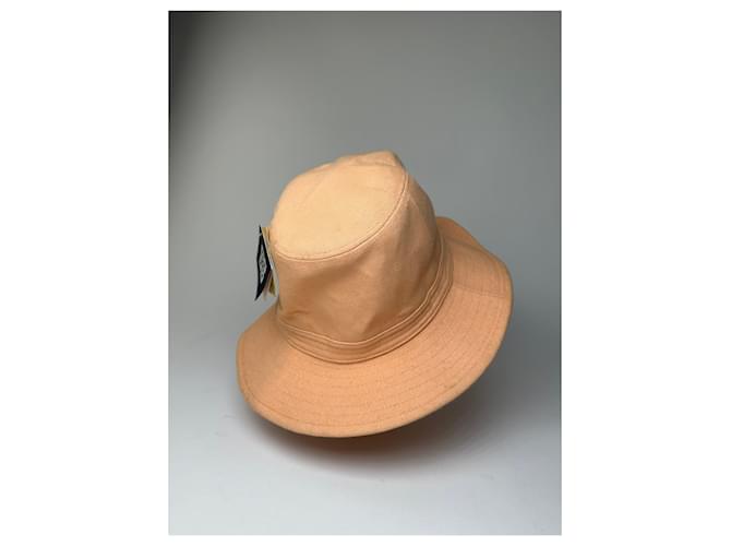 Cappello bucket vintage Givenchy in cotone pesca Rosa - vista 10