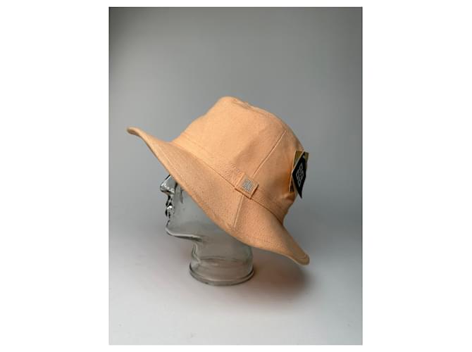 Cappello bucket vintage Givenchy in cotone pesca Rosa - vista 2