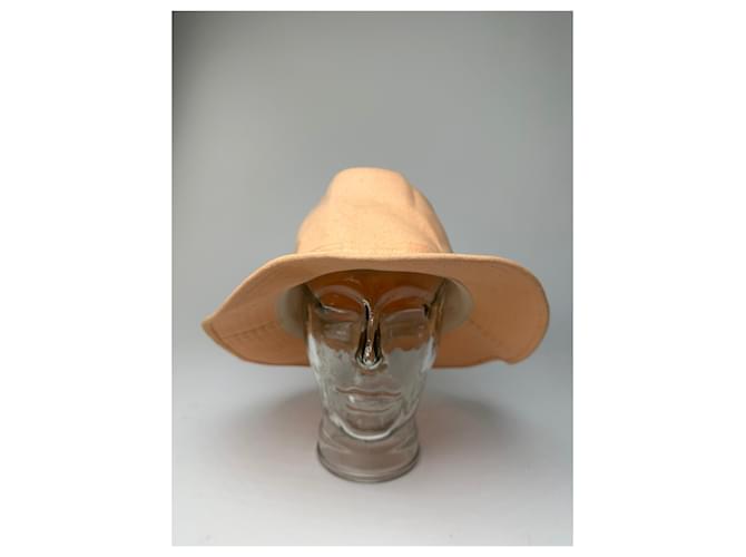 Cappello bucket vintage Givenchy in cotone pesca Rosa - vista 3