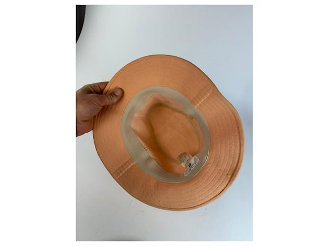 Cappello bucket vintage Givenchy in cotone pesca Rosa - vista 6