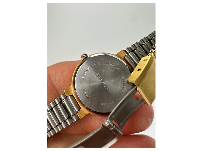 Orologio al Quarzo Vintage Givenchy Dorato D'oro - view 5