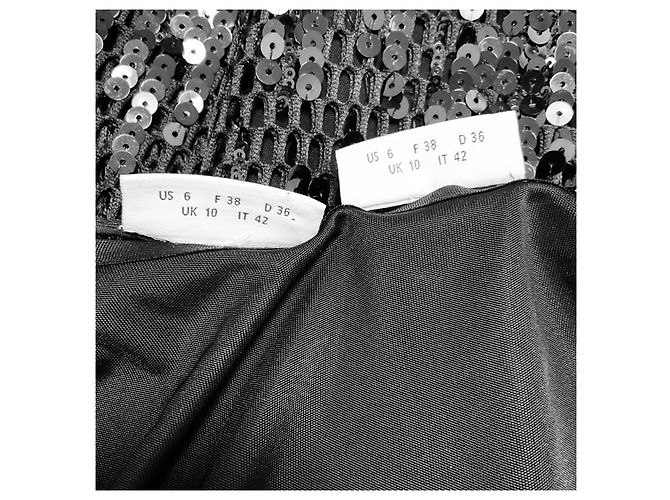 Top in rete nera con paillettes Akris Punto Nero - vista 5