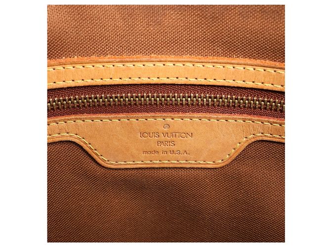 Borsa a Spalla Cabas Mezzo Monogram Louis Vuitton in Marrone M51151 - vista 13