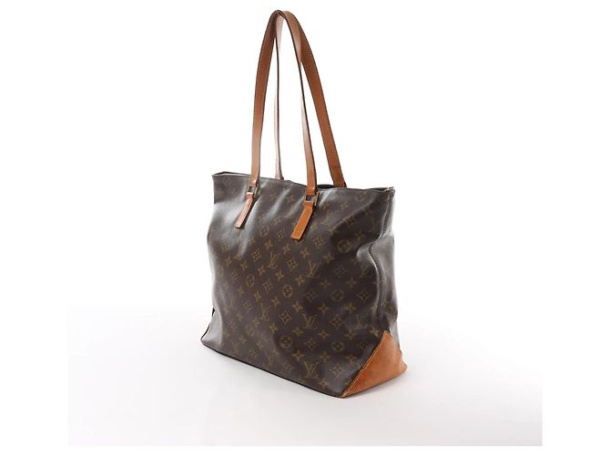 Borsa a Spalla Cabas Mezzo Monogram Louis Vuitton in Marrone M51151 - vista 3
