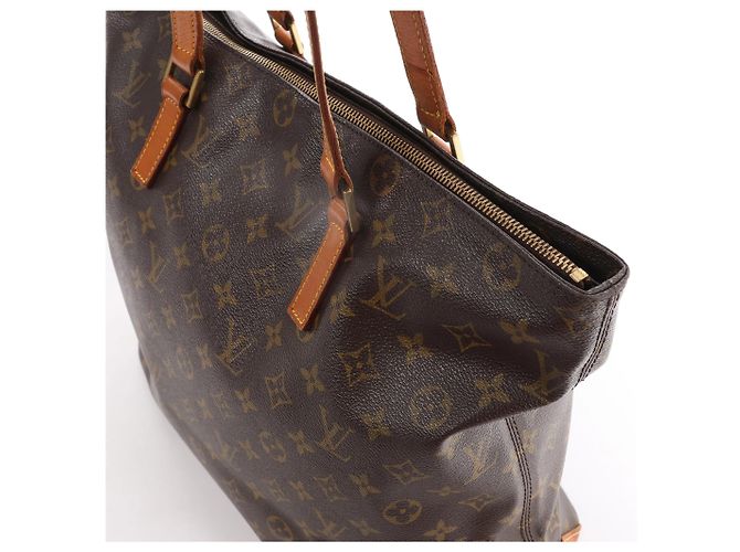 Borsa a Spalla Cabas Mezzo Monogram Louis Vuitton in Marrone M51151 - vista 5