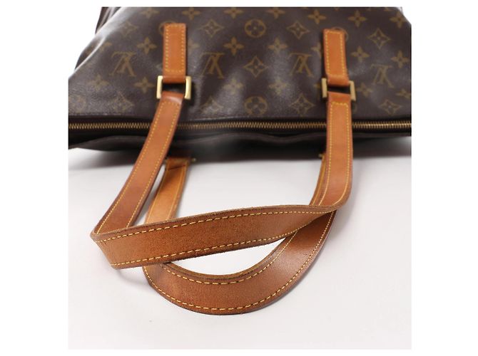 Borsa a Spalla Cabas Mezzo Monogram Louis Vuitton in Marrone M51151 - vista 6