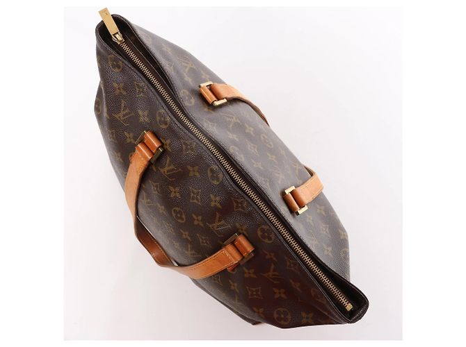 Borsa a Spalla Cabas Mezzo Monogram Louis Vuitton in Marrone M51151 - vista 7