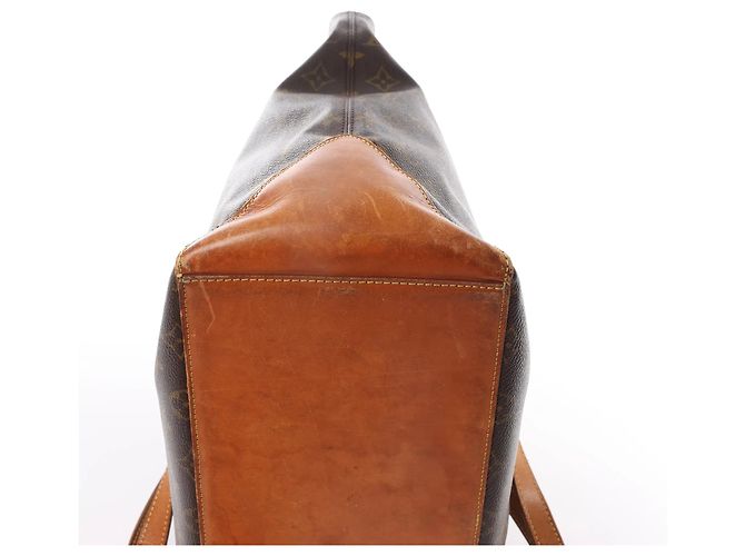 Borsa a Spalla Cabas Mezzo Monogram Louis Vuitton in Marrone M51151 - vista 8
