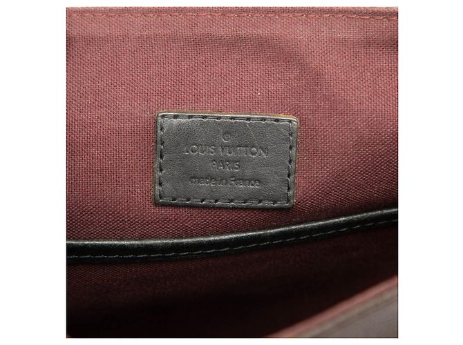 Borsa a tracolla Louis Vuitton Monogram Macassar Bass PM Marrone Nero - vista 5