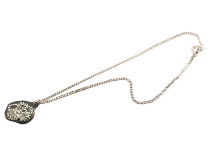 Collana Camelia in Strass Coco Mark di Chanel Nero - vista 3