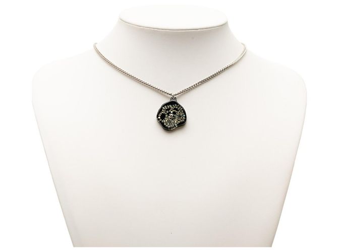 Collana Camelia in Strass Coco Mark di Chanel Nero - vista 6