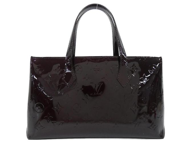 Borsa Louis Vuitton Vernis Wilshire PM Bordò Porpora - vista 2