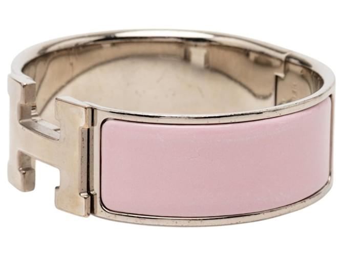 Hermès Bracciale Hermes Clic Clac H PM Argento Rosa - vista 2