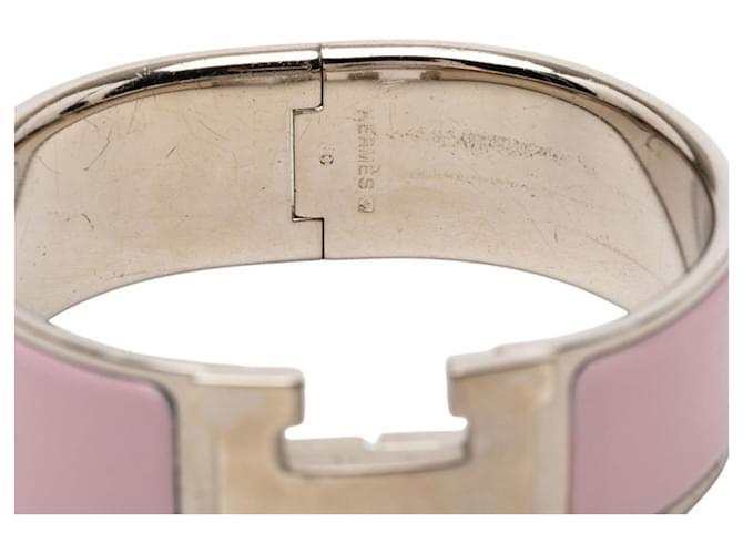 Hermès Bracciale Hermes Clic Clac H PM Argento Rosa - vista 5