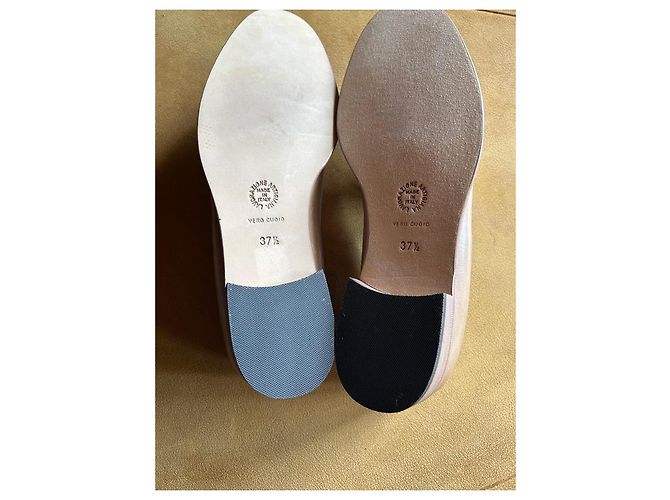 Autre Marque Maretto Zweifarbige Leder-Loafer Beige Hellbraun - Ansicht 12