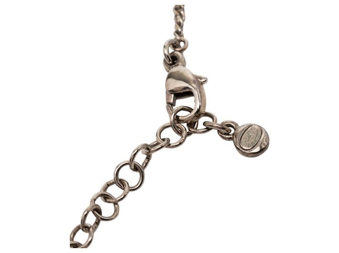 Collana Pendente a Catena Coco Mark di Chanel Argento - vista 4